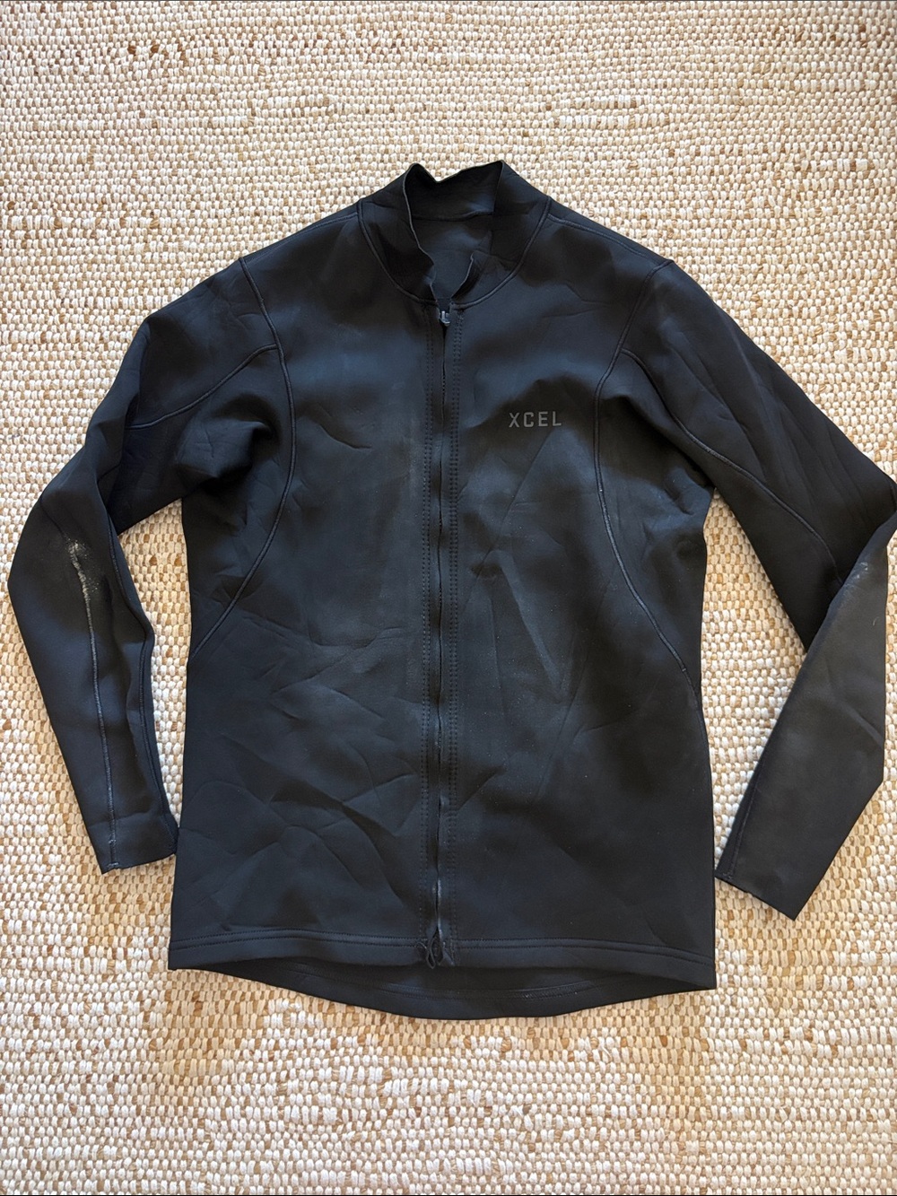 XCEL Men's Black Long-Sleeve Swim Rash Guard Jacket